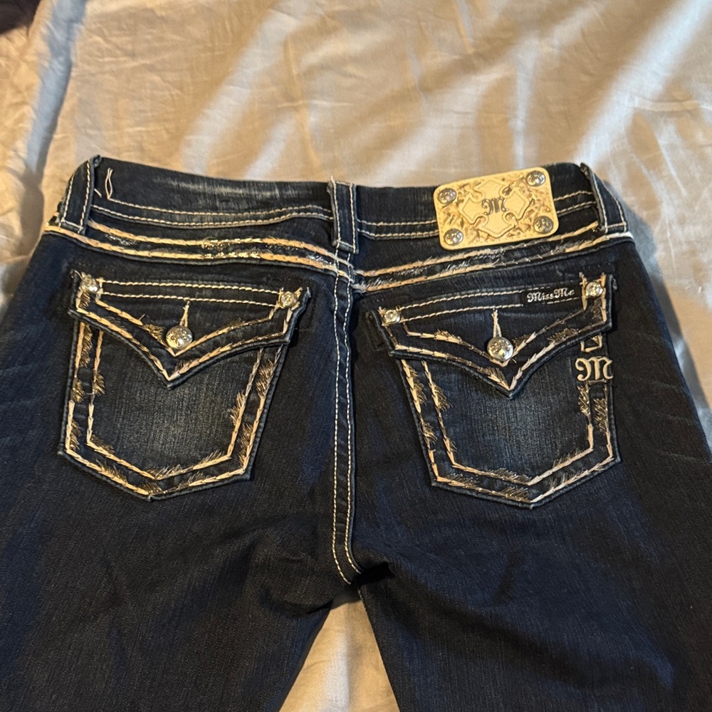 Miss Me Women's Dark Indigo Boot Cut Jeans